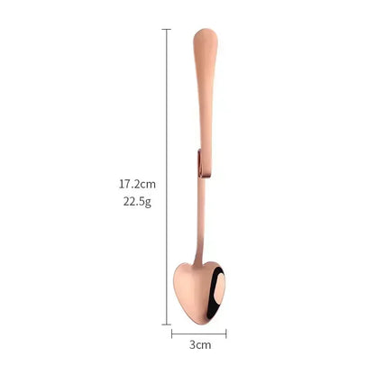 Kitchen Tableware Creative Shape Coffee Spoon Honey Shape Tea Coffee Cup Hanging Spoons Stainless Steel Heart Teaspoon Tools